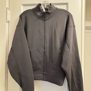 Zella Slate Gray Supersoft Zip Jacket